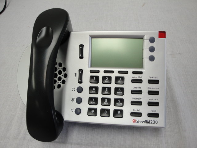 shoretel phone on a desk